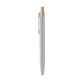 Stylo en aluminium recyclé Bergamo ++Couleur:Argent mat