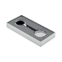 Porte-clés rond en verre RoundwardCouleur:Transparent