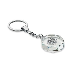 Porte-clés rond en verre RoundwardCouleur:Transparent
