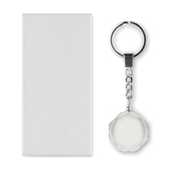Porte-clés rond en verre RoundwardCouleur:Transparent
