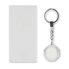 Porte-clés rond en verre RoundwardCouleur:Transparent