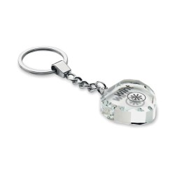 Porte-clés cœur en verre HeartwardCouleur:Transparent