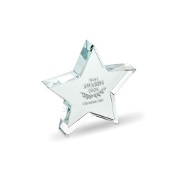 Trophée en verre Etoile StarwardCouleur:Transparent