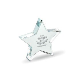 Trophée en verre Etoile StarwardCouleur:Transparent
