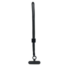 Cordon pour téléphone RPET Nonette WristCouleur:Noir