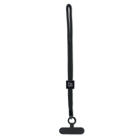 Cordon pour téléphone RPET Nonette WristCouleur:Noir