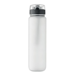 Bouteille de sport RPET 1L Isforden MarkCouleur:Blanc transparent