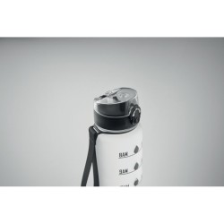 Bouteille de sport RPET 1L Isforden MarkCouleur:Blanc transparent