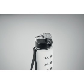 Bouteille de sport RPET 1L Isforden MarkCouleur:Blanc transparent