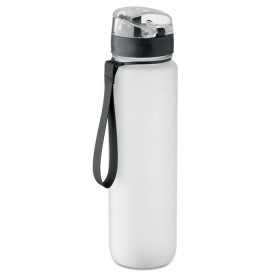 Bouteille de sport RPET 1L Isforden MarkCouleur:Blanc transparent