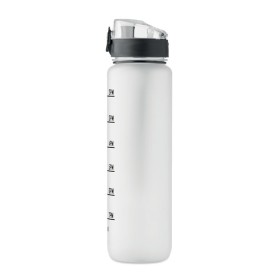 Bouteille de sport RPET 1L Isforden MarkCouleur:Blanc transparent