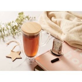Mug en verre double paroi 450ml Existing NameCouleur:Transparent