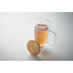 Mug en verre double paroi 450ml Existing NameCouleur:Transparent