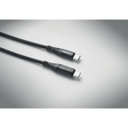 Câble de charge 100 W type C TypsoCouleur:Noir