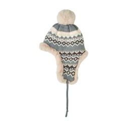 Bonnet avec caches-oreilles YulongCouleur:Noir