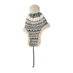 Bonnet avec caches-oreilles YulongCouleur:Noir