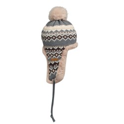 Bonnet avec caches-oreilles YulongCouleur:Noir