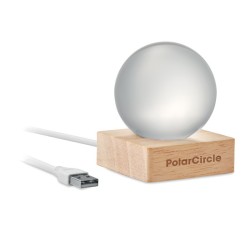Sphère en verre LED LightCouleur:Bois