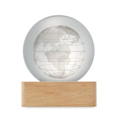 Globe en verre LED Globe LightCouleur:Bois