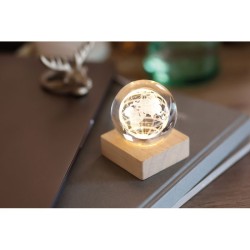 Globe en verre LED Globe LightCouleur:Bois
