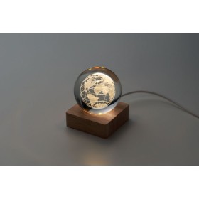 Globe en verre LED Globe LightCouleur:Bois
