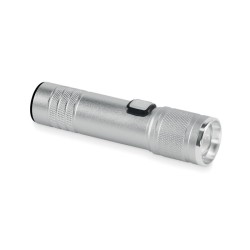 Lampe torche COB rechargeable FlashraCouleur:Argent mat