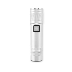 Lampe torche COB rechargeable FlashraCouleur:Argent mat