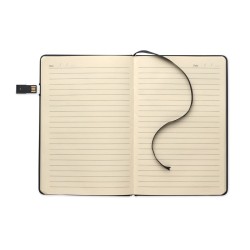 Carnet A5 avec USB intégrée UsbnoteCouleur:Noir