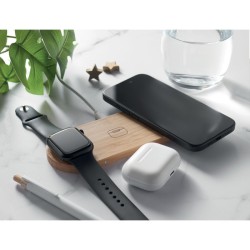 Chargeur sans fil 3 en 1 15W RecpadCouleur:Bois