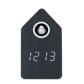 Réveil coucou en MDF Cuckoo BirdCouleur:Noir