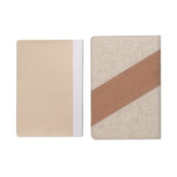 Carnet A5 avec chargeur 15W CortonaCouleur:Beige