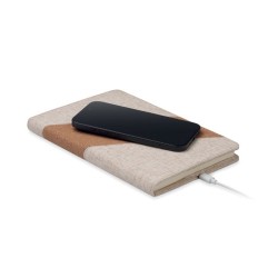 Carnet A5 avec chargeur 15W CortonaCouleur:Beige