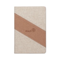 Carnet A5 avec chargeur 15W CortonaCouleur:Beige