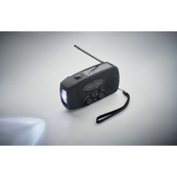 Radio portable avec torche LED OndaCouleur:Noir