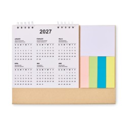 Calendrier de bureau avec mémo CalendooCouleur:Beige