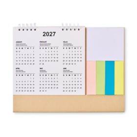 Calendrier de bureau avec mémo CalendooCouleur:Beige