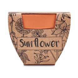 Pot graines de tournesol SunflowerCouleur:Bois