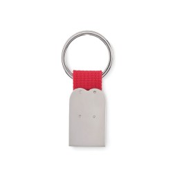 Porte clef coeur en métal BonheurCouleur:Rouge
