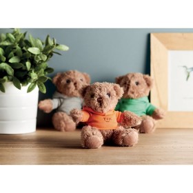 Ours en peluche avec T-shirt JohnnyCouleur:Orange