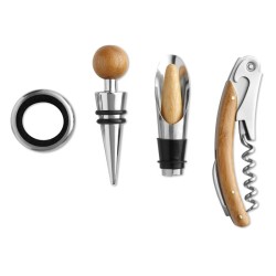 Set à vin en bambou TardorCouleur:Bois
