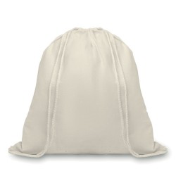 Sac à cordelette en coton bio Organic HundredCouleur:Beige