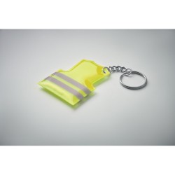 Porte-clés gilet de  sécurité Visible RingCouleur:JAUNE FLUO     