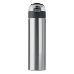 Gourde 400ml verrou sécurité Nuuk LuxCouleur:Argent mat