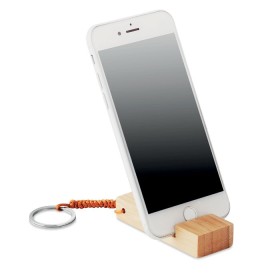 Porte-clés support smartphone TrineuCouleur:Bois