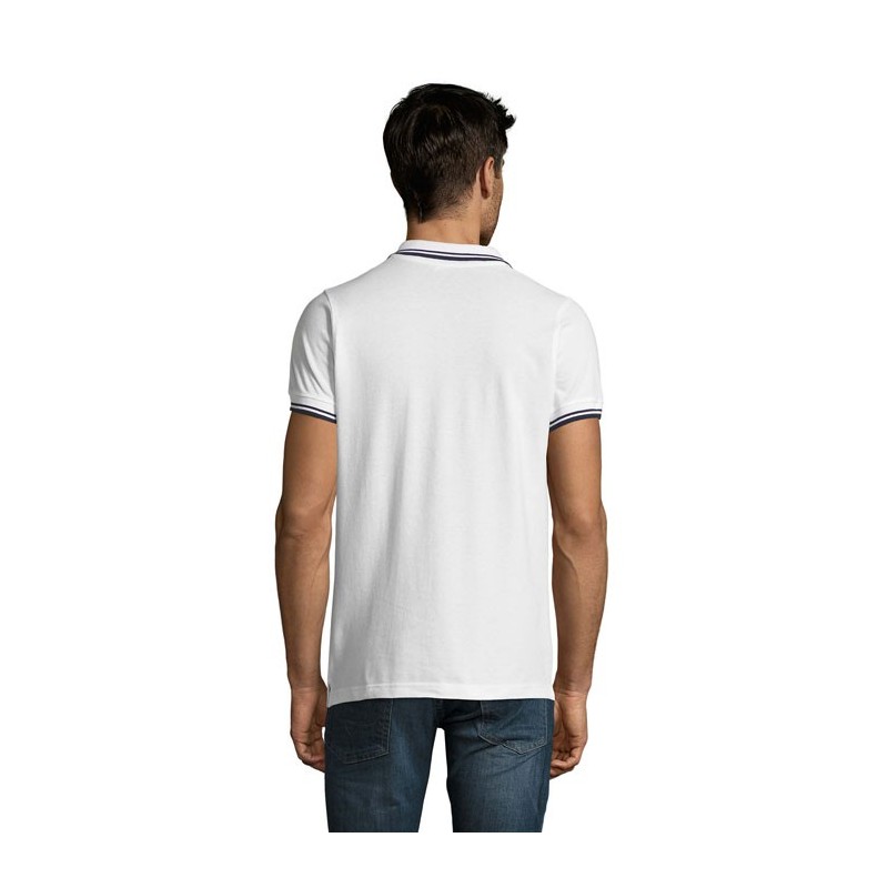 Pasadena Men Polo 200Couleur:BLANC/MARINE   