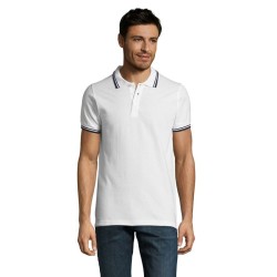 Pasadena Men Polo 200Couleur:BLANC/MARINE   