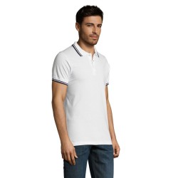 Pasadena Men Polo 200Couleur:BLANC/MARINE   