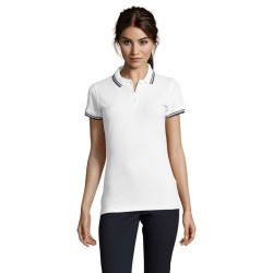 Pasadena Women Polo 200Couleur:BLANC/MARINE   