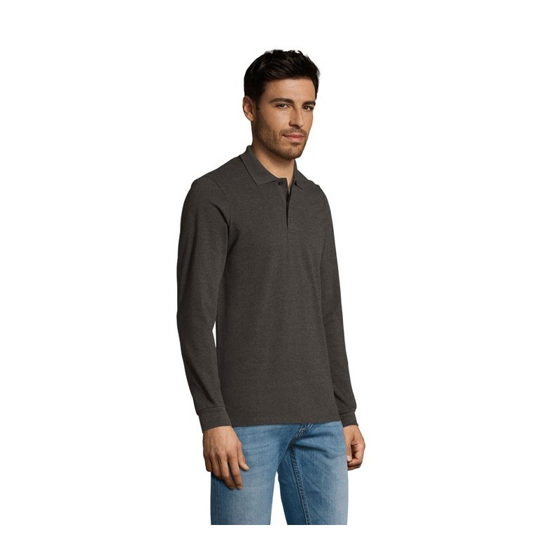 Perfect Lsl Men Polo 180Couleur:Anthracite chiné