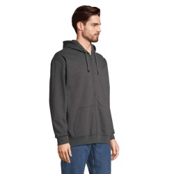 Carter Veste Zip CapucheCouleur:Anthracite chiné